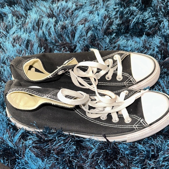 Converse WomenBlack and White High-Top Sneakers - Picture 3 of 3